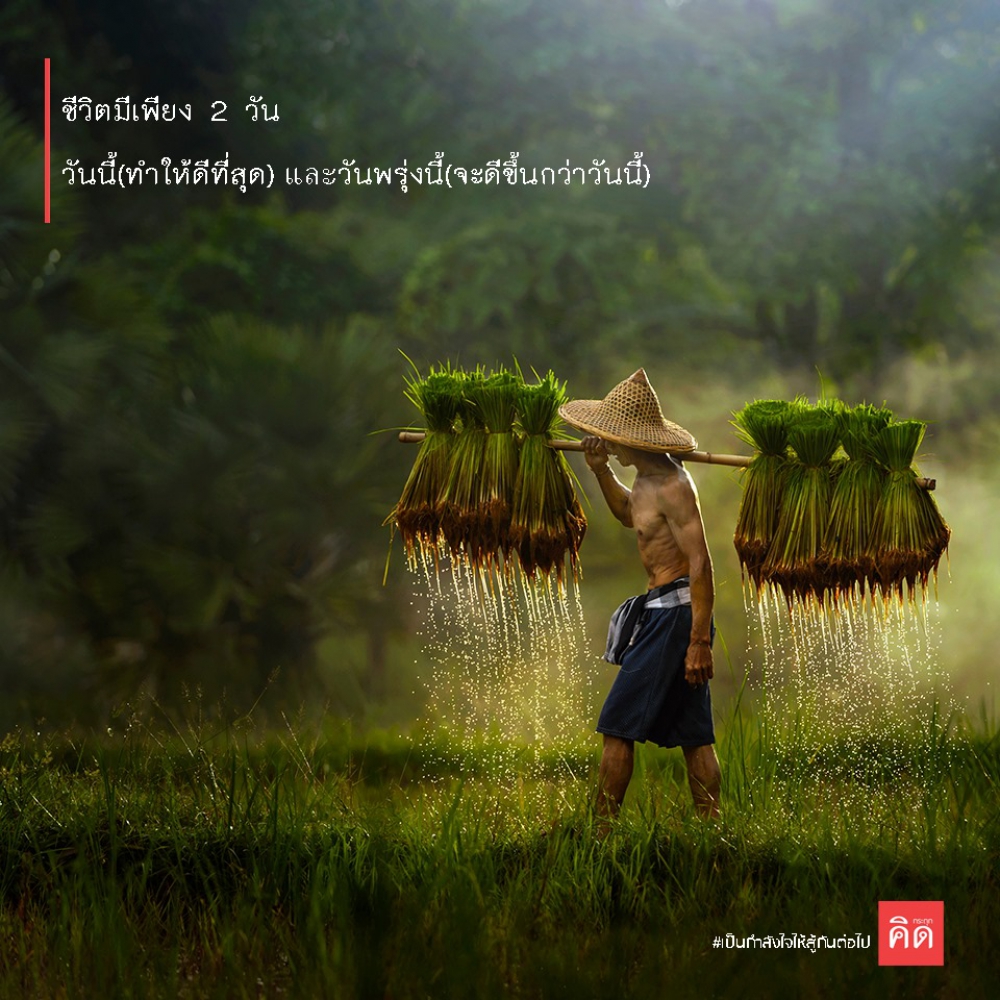 ชีวิตมีเพียง 2 วัน 🌞 #วันนี้ (ทำให้ดีที่สุด) และ #วันพรุ่งนี้ (ทำให้ดีกว่าวันนี้)